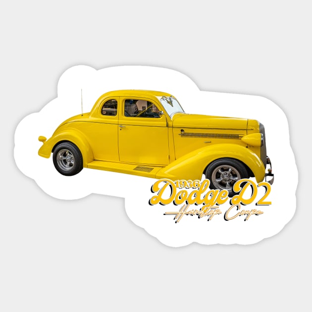 1936 Dodge D2 Hardtop Coupe Sticker by Gestalt Imagery